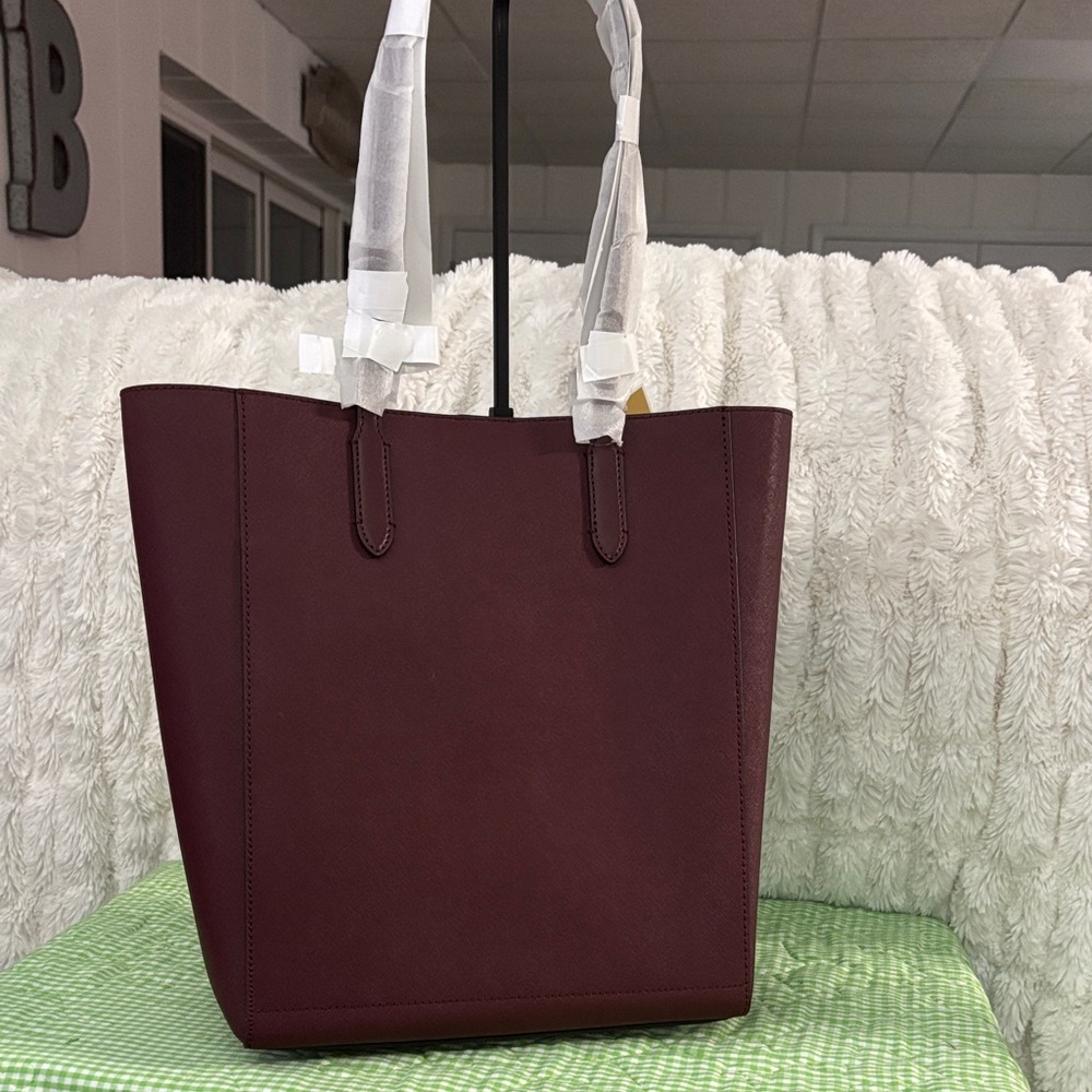 Michael Kors Burgundy Tote Bag - Picture 6 of 10